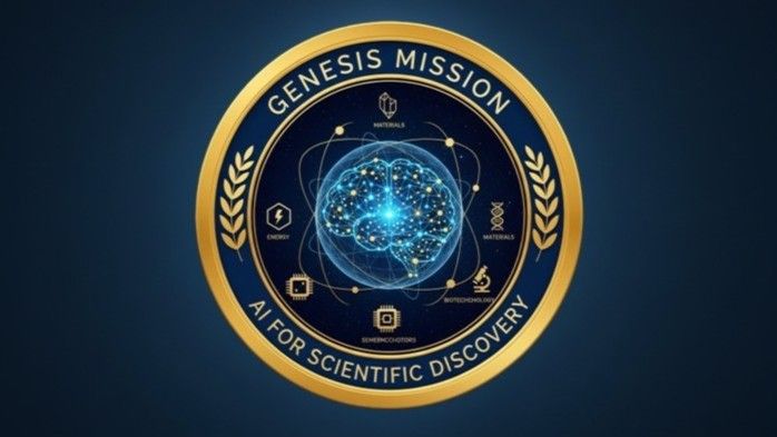 graphic of genesis mission - AI for scientific discovery